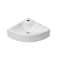 OUTLET Plieger Hoekfontein Miami 32x32 cm Wit Met Kraangat Zonder Overloop
