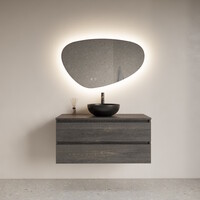 OUTLET Spiegel Gliss Design Trendy Oval LED Verlichting 140 CM