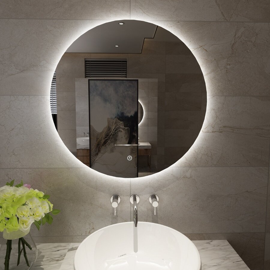 OUTLET Spiegel Wiesbaden Giro Rond met LED Verlichting 60 cm