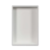 LUCA OUTLET Inbouwnis Luca Sanitair 44.5x29.5x8 cm Solid Surface Rechthoek Mat Wit