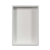OUTLET Inbouwnis Luca Sanitair 44.5x29.5x8 cm Solid Surface Rechthoek Mat Wit