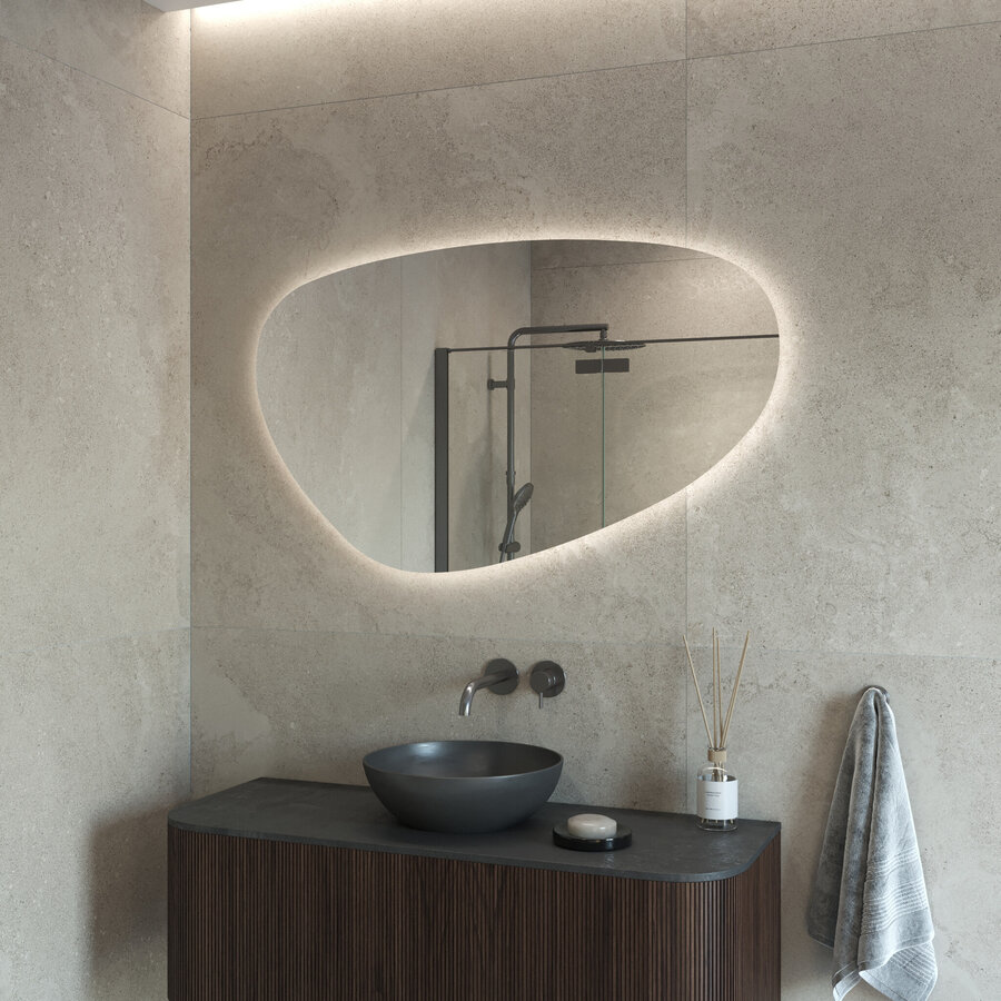 OUTLET Spiegel BWS Archa Organisch 120 CM LED Verlichting