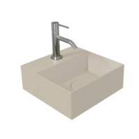OUTLET Fontein Salenzi Spy 30x30 cm Mat Taupe (inclusief bijpassende waste)