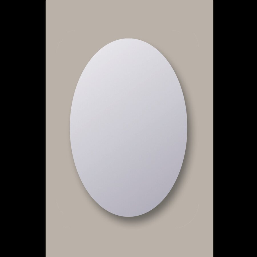 OUTLET Spiegel Ovaal Sanicare Q-Mirrors 80x60 cm PP Geslepen Incl. Ophanging
