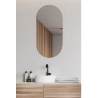 OUTLET Ovale Spiegel Wiesbaden Lumia met Dimbare LED Verlichting en Spiegelverwarming 50 x 100 cm