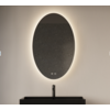 Gliss Design OUTLET Badkamerspiegel Gliss Oval VERTICAAL LED Verlichting Met Spiegelverwarming 100x60 cm
