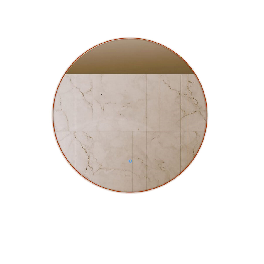 OUTLET Spiegel Gliss Design Oko Koper Rond LED Verlichting 80 cm