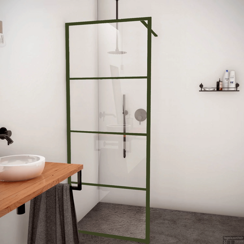 OUTLET Inloopdouche Frame Mat Groen 90cm 