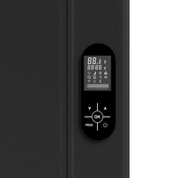 Elektrische Radiator BWS Boss 2.0 Met Wifi 2000W 160x60.8 cm Mat Zwart