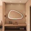 BWS Badkamerspiegel Ghost 120 cm Organisch Invisible Led BWS Met Verwarming