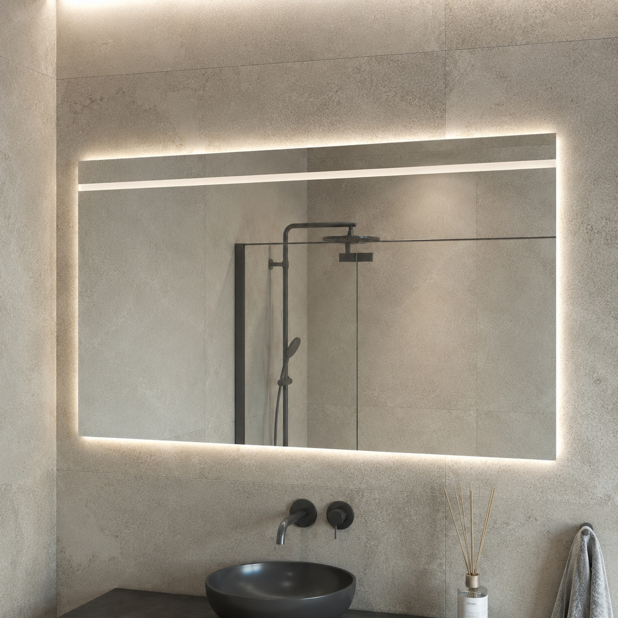 Boss & Wessing Badkamerspiegel LED BWS Spark - 60 cm