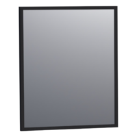 OUTLET Brauer Onyx spiegel 60x70cm - frame mat zwart aluminium