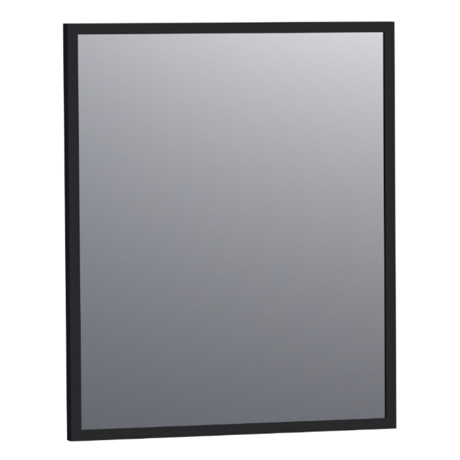 OUTLET Brauer Onyx spiegel 60x70cm - frame mat zwart aluminium