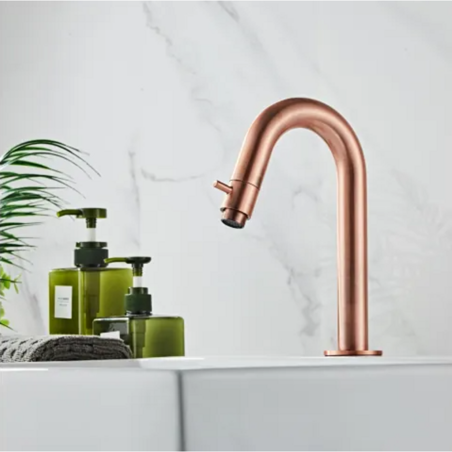OUTLET Opbouw Fonteinkraan Alento Copper Geborsteld Koper