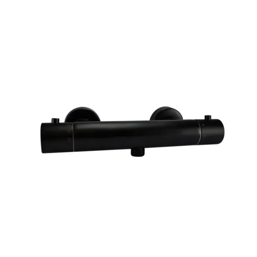 OUTLET Thermostatische Douchekraan Wiesbaden Rio h.o.h. 15 cm Mat Zwart