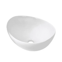 OUTLET Keramische Opbouw Waskom Scale Ovaal 39x32x17.5cm Wit