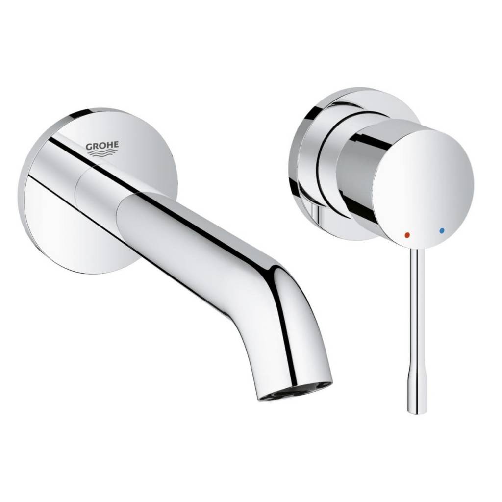 Grohe Essence New inbouw wandkraan 2 gats L size met uitloop 23 cm chroom