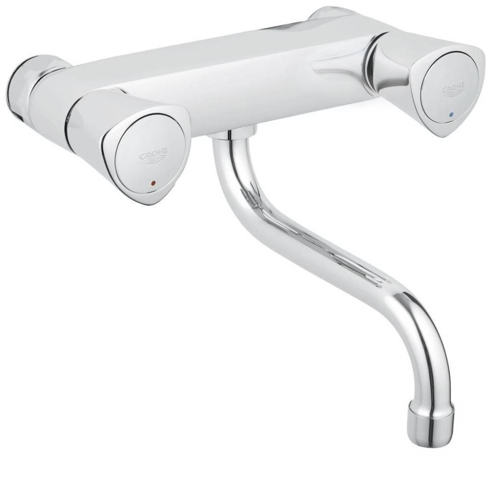 Grohe Costa S wandkraan met onderuitloop chroom