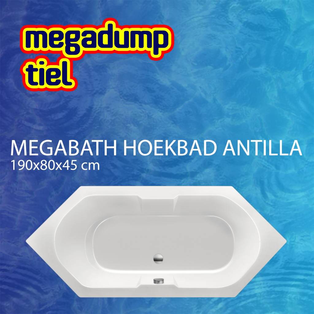 Hoekbad Antilla 190X80X45 cm MegaBath