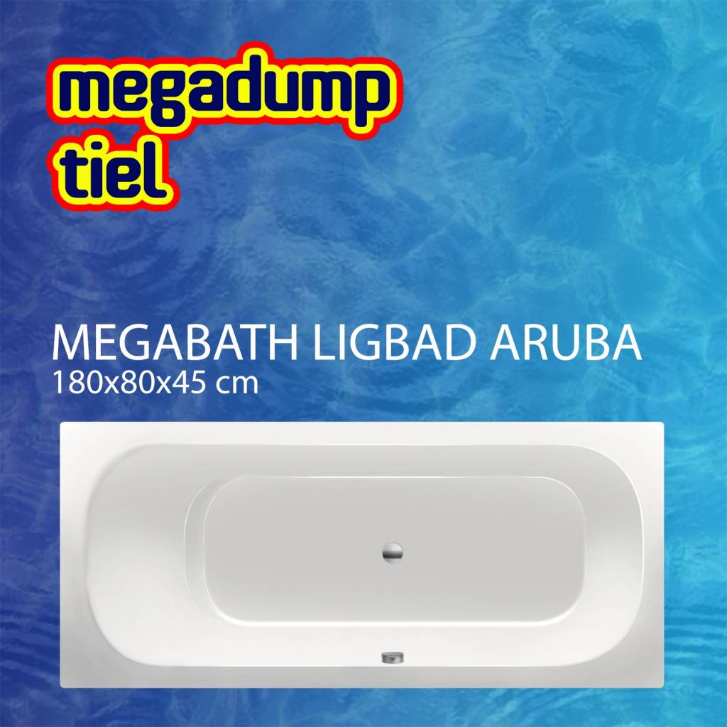 Ligbad Aruba 180X80X45 cm MegaBath