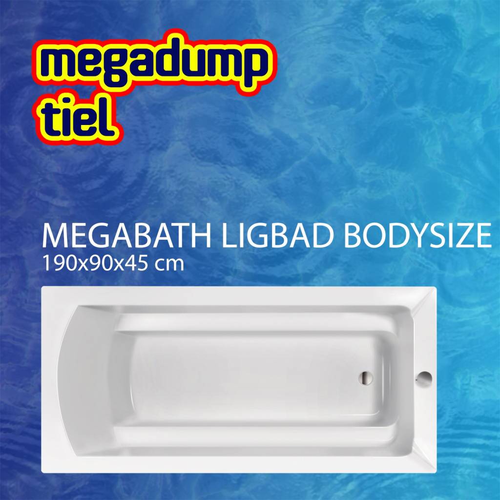 Ligbad Bodysize 190X90X45 cm MegaBath