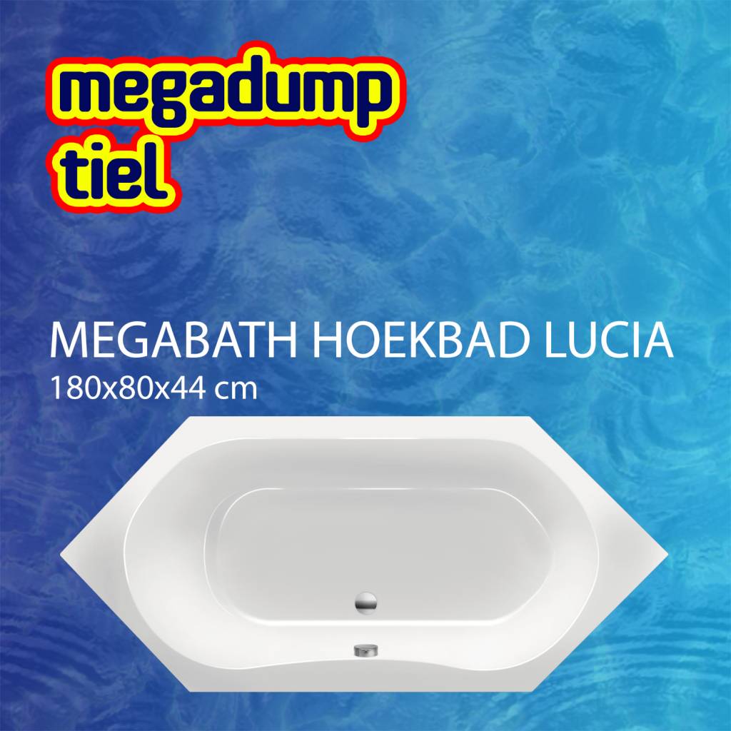Hoekbad Lucia 180X80X44 cm MegaBath