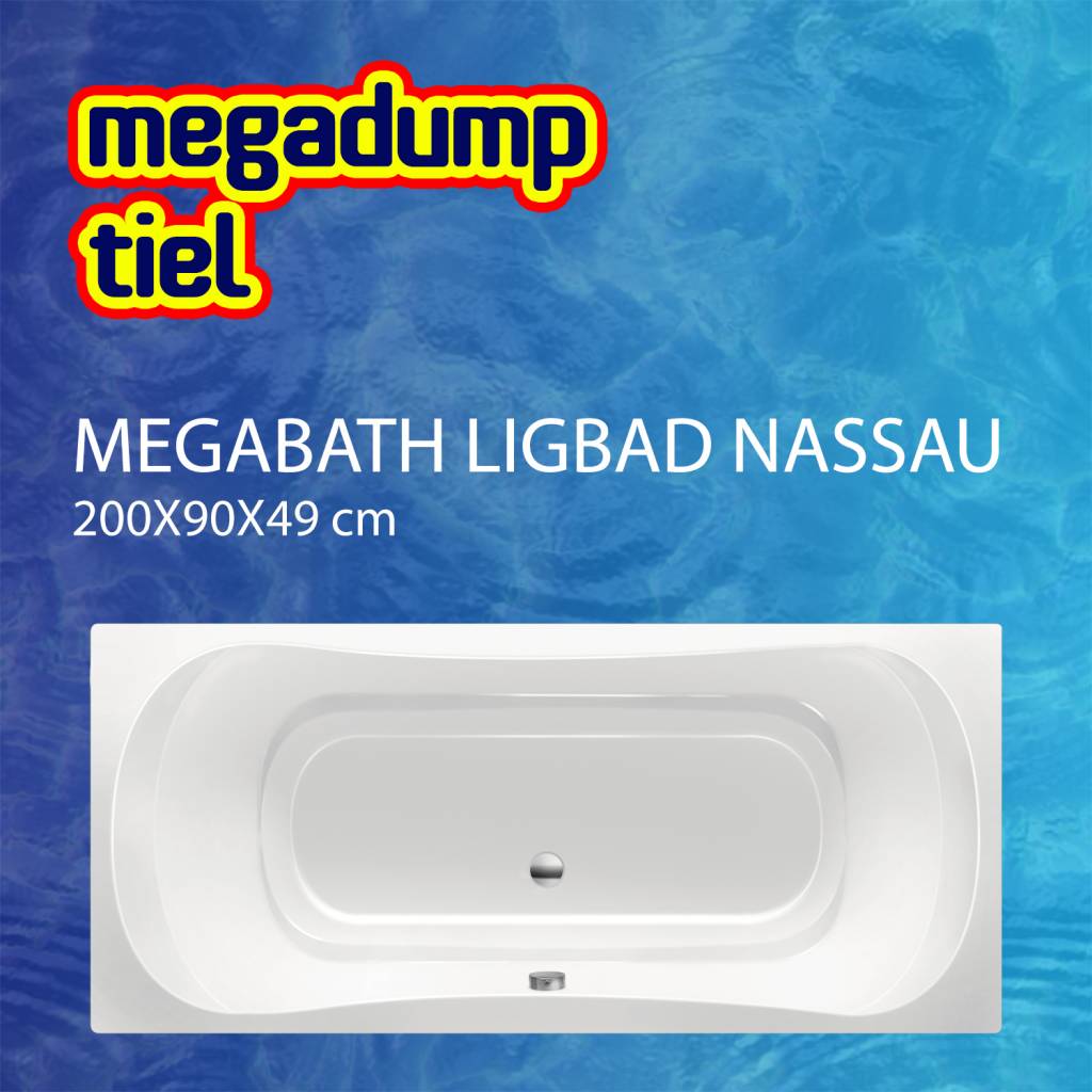 Ligbad Nassau 200X90X49 cm MegaBath