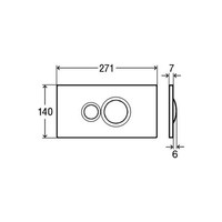 Visign For Style 10 Drukplaat Wit