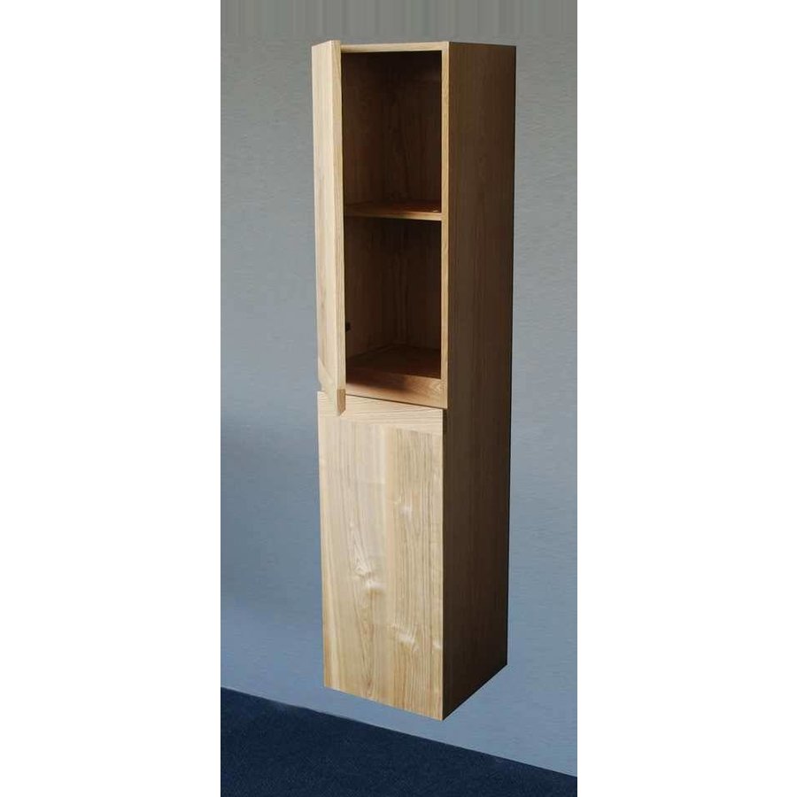 Hoge Kast Massief Geolied Eiken 160Cm