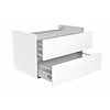 Aqua Splash Onderkast Luna 80X47 Wit (2 Laden)