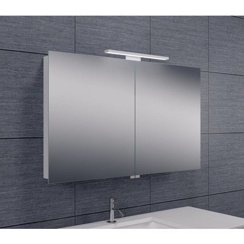 Spiegelkast Met Led Verlichting 100X60 Aluminium 