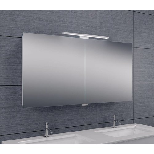 Spiegelkast Met Led Verlichting 120X60X14 Aluminium 