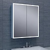 Aqua Splash Spiegelkast Quatro Met Rand Verlichting 60X70X13 Aluminium