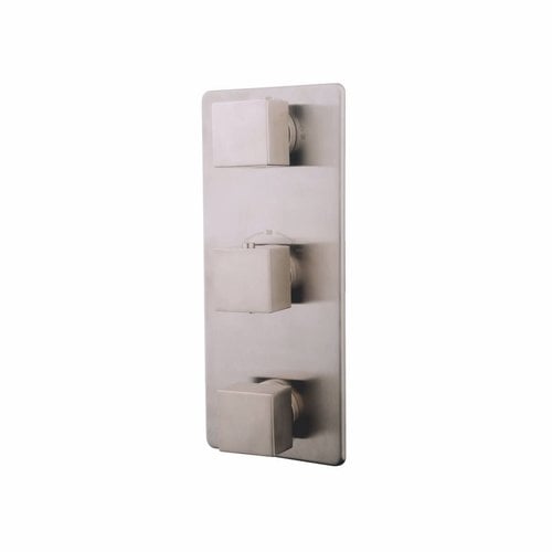 Ceres Square Afbouwdeel Therm. 3 Weg Geborsteld Staal 