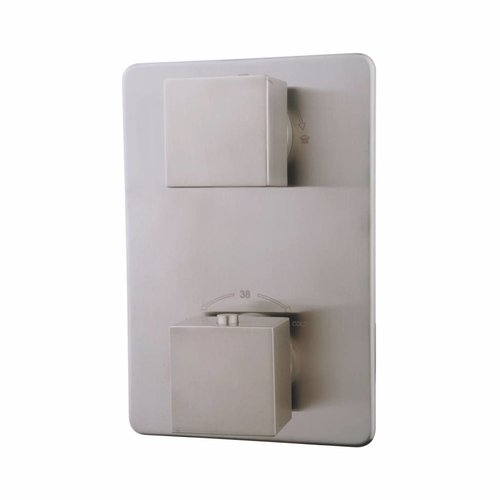 Ceres Square Afbouwdeel Therm. 2 Weg Geborsteld Staal 