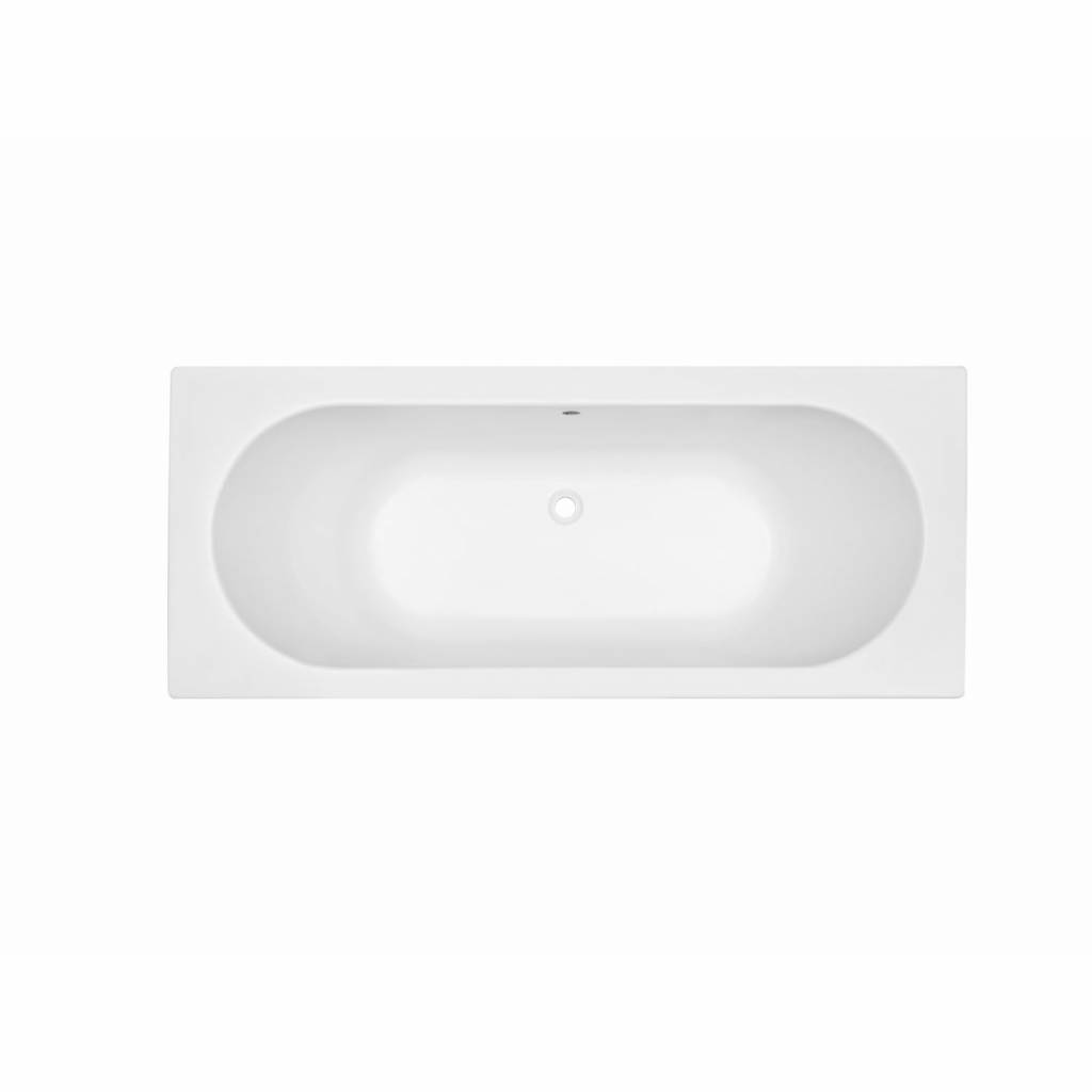 Ligbad Wodan Rd Inbouw 170X70X43 cm Glans Wit Aqua Splash
