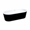 Best Design Vrijstaand Ligbad Black & White 178X80X55Cm