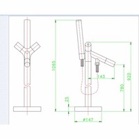 Badkraan Vrijstaande Strong Chroom