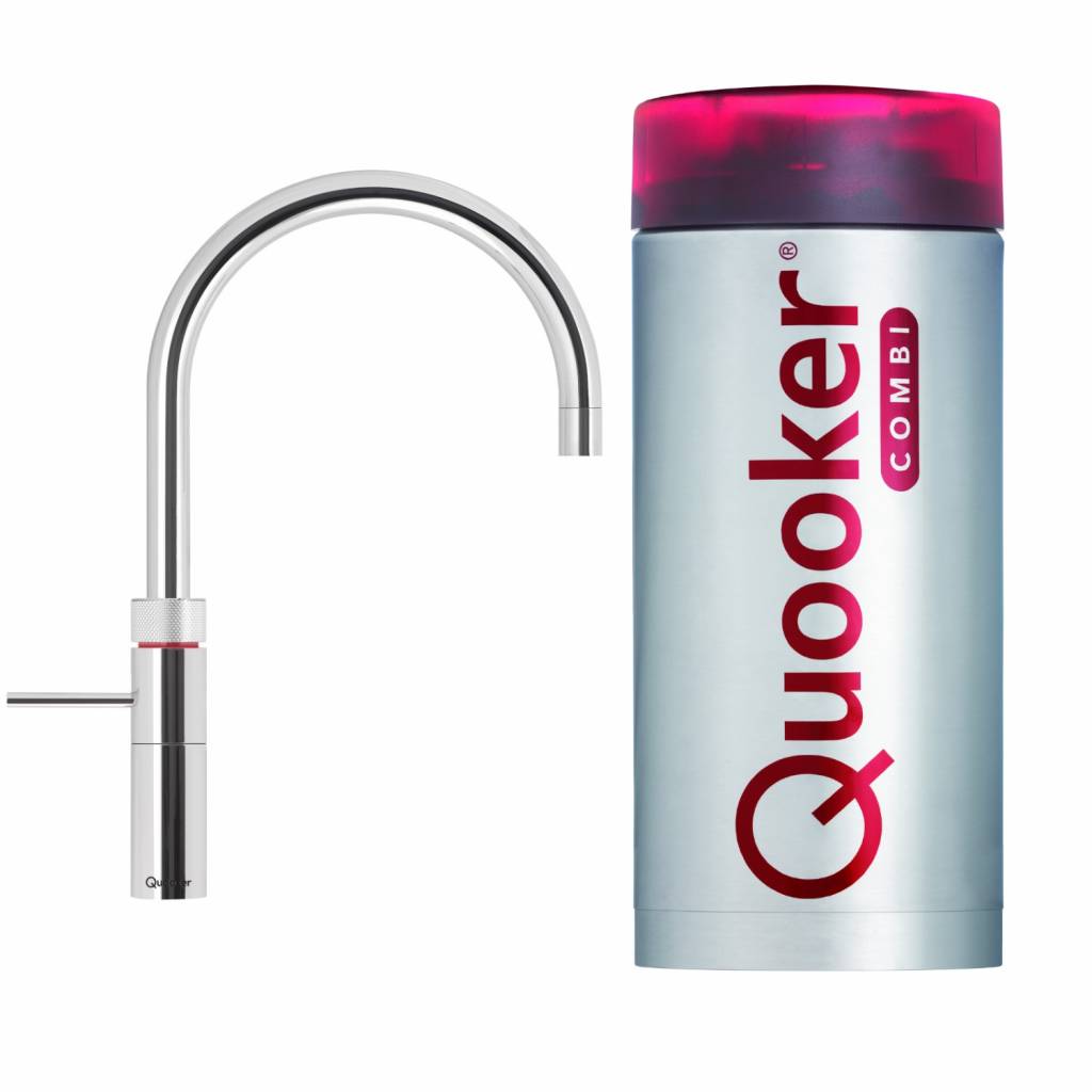 Quooker Fusion Round Chroom Met Boiler Combi-Combi+ Reservoir Combi 2.2-e Boiler Eqr