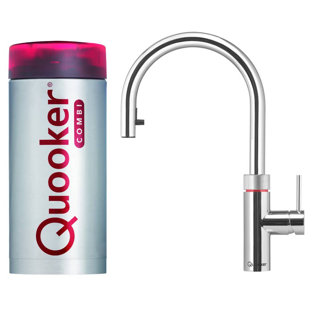 Quooker Flex Chroom Met Boiler Combi-Combi+ Reservoir Combi 2.2-e Boiler Eqr