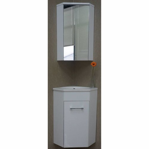 Hoek Fonteinkast En Spiegelkast Lena 500X850X250 Wit 