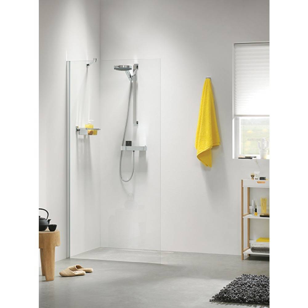 Get Wet by Sealskin Inloopdouche Type A3 120X195 cm Zilver Hoogglans Helder Glas