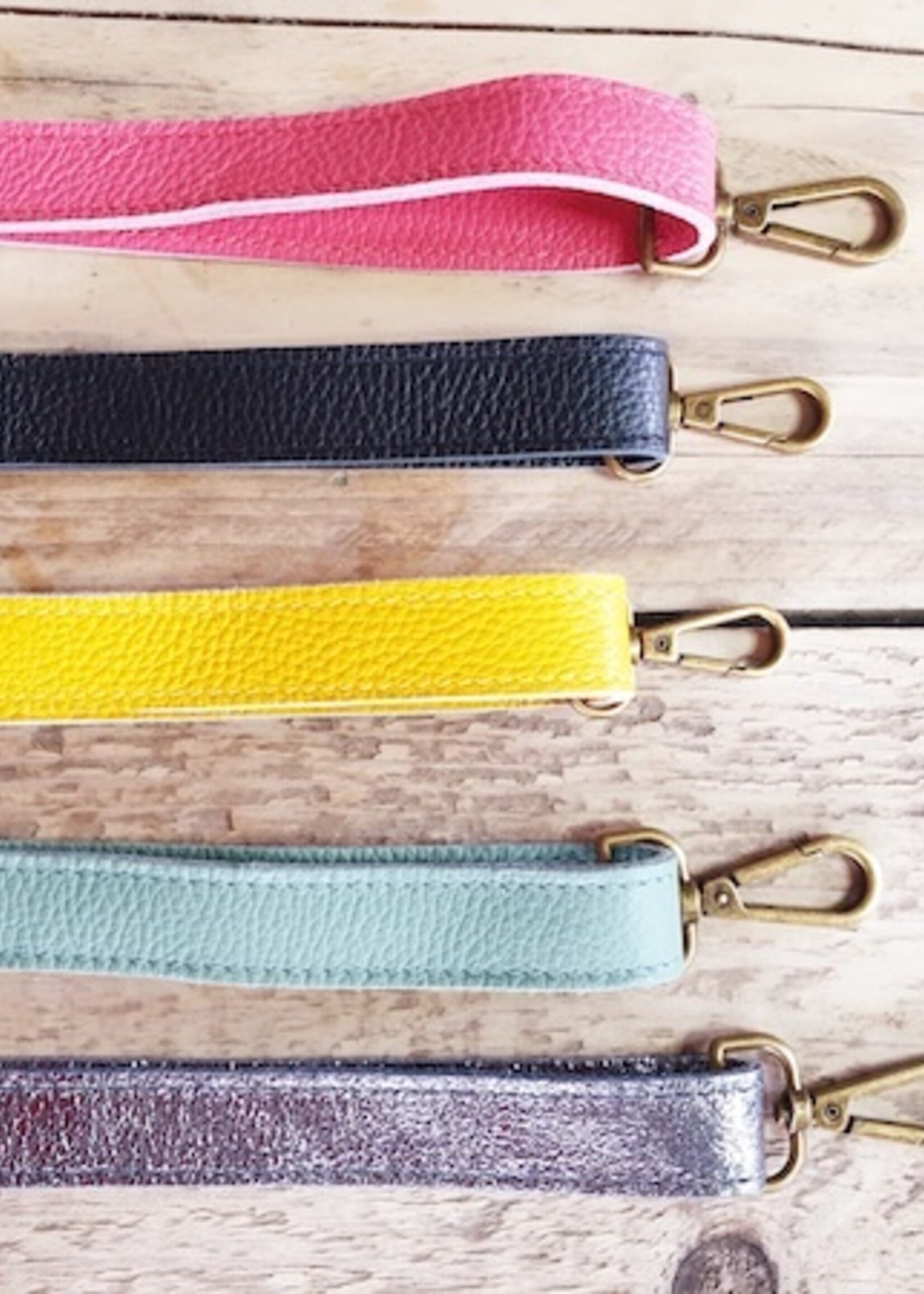 Leren bagstrap, los tassenhengsel in leuke kleurtjes