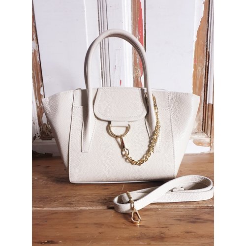 Joof Sjieke beige handtas met ketting Joof Sjieke beige handtas met ketting