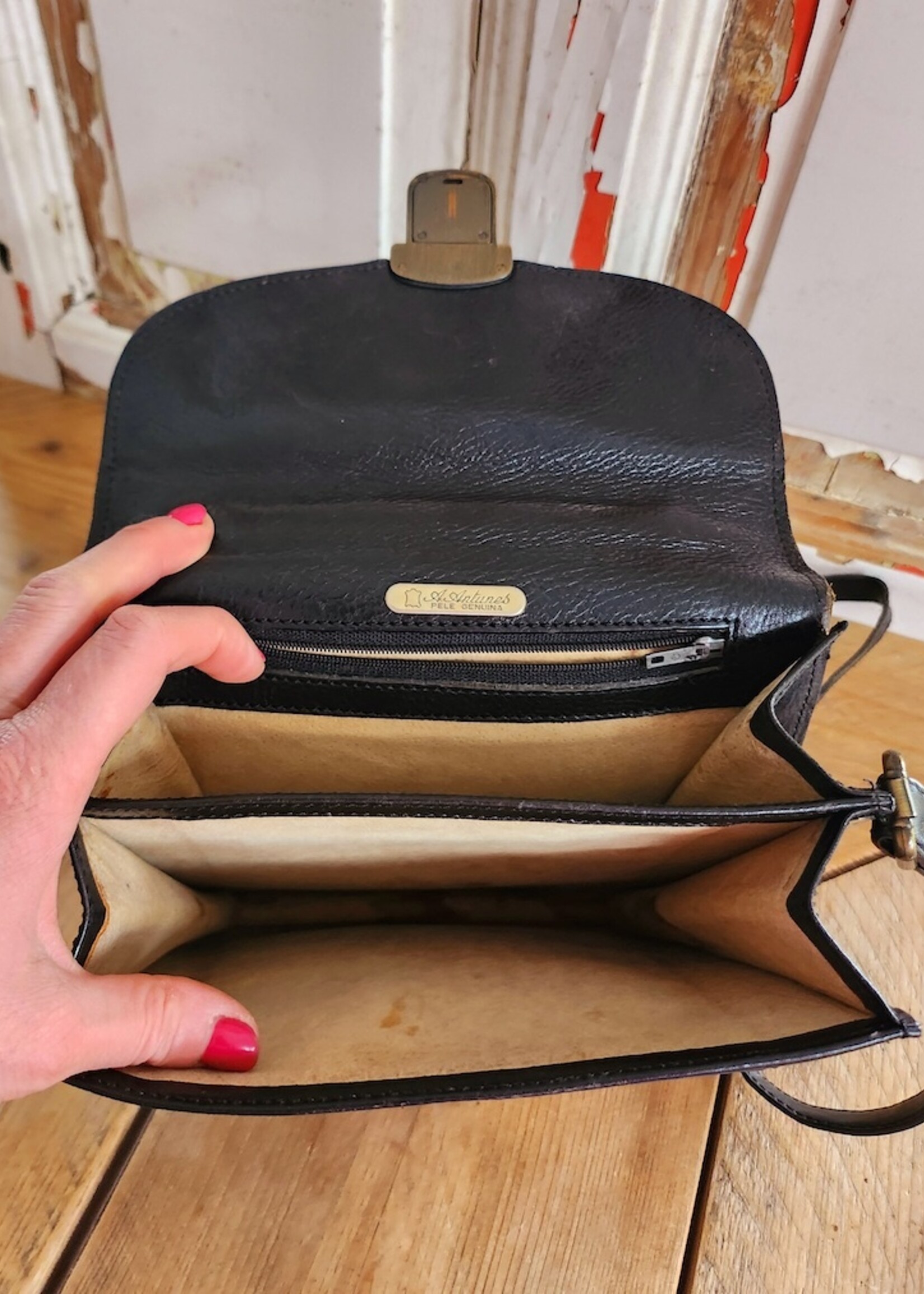 vintage kwalitatieve crossbody leren tas