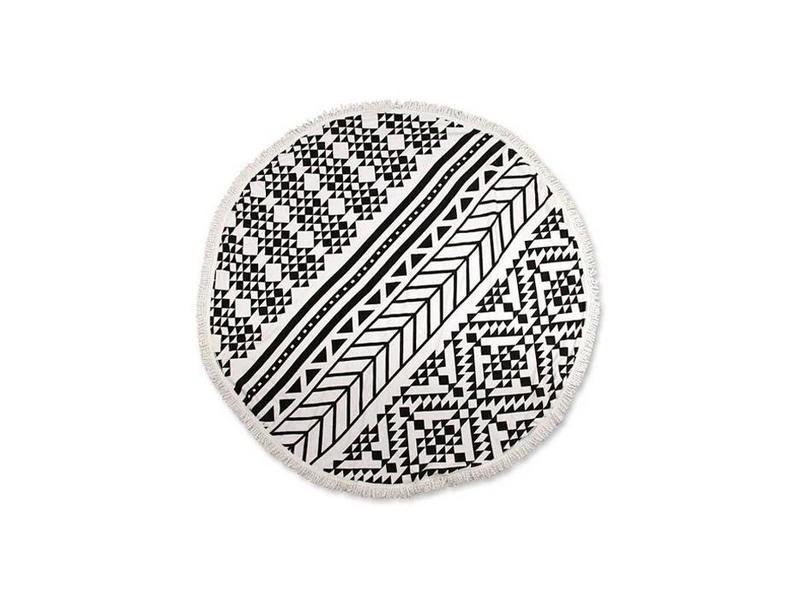 Unique Living Unique Living Roundie Dessin 1 (Black/White)