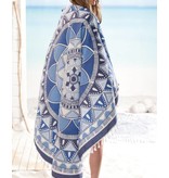 Seahorse Seahorse Roundie Strandlaken Mandala (Blue)