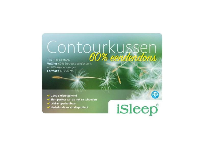 iSleep iSleep Contourkussen Dons (60% dons)