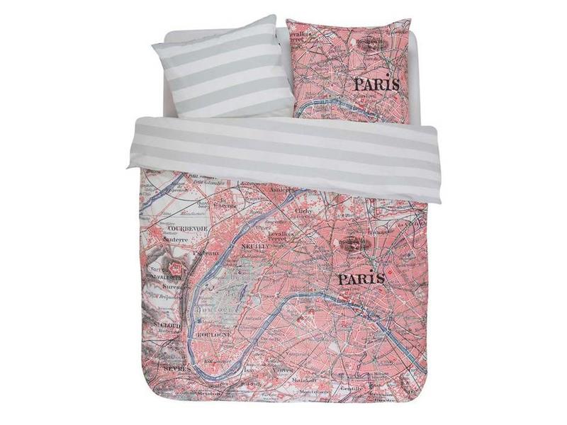 Covers & Co Covers & Co dekbedovertrek Paris Citymap (Multi)