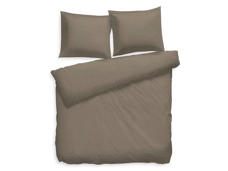 Heckettlane Heckettlane dekbedovertrek Puntini (Taupe Grey)
